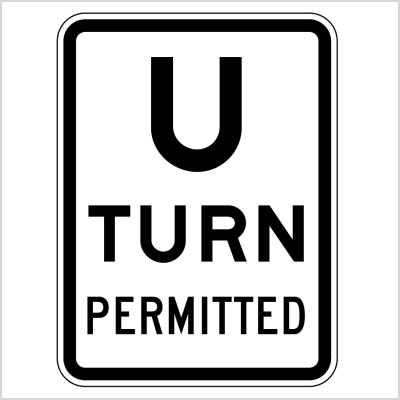 U TURN PERMITTED