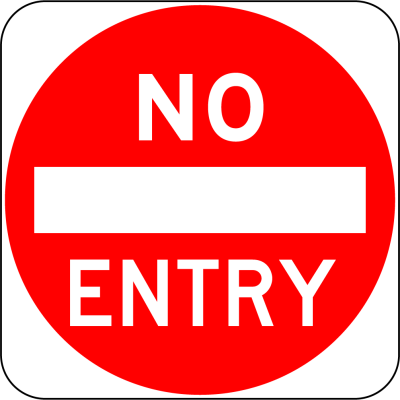 NO ENTRY