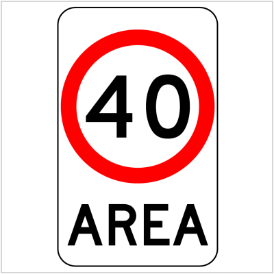 40 KPH AREA