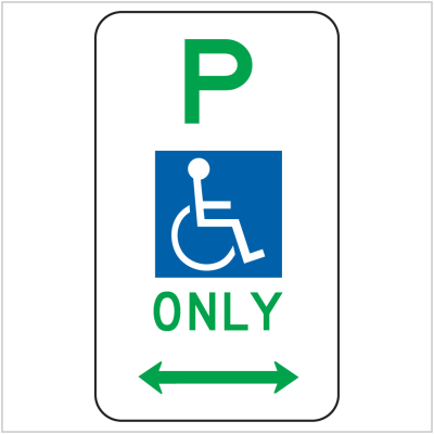 DISABLED PARKING ONLY