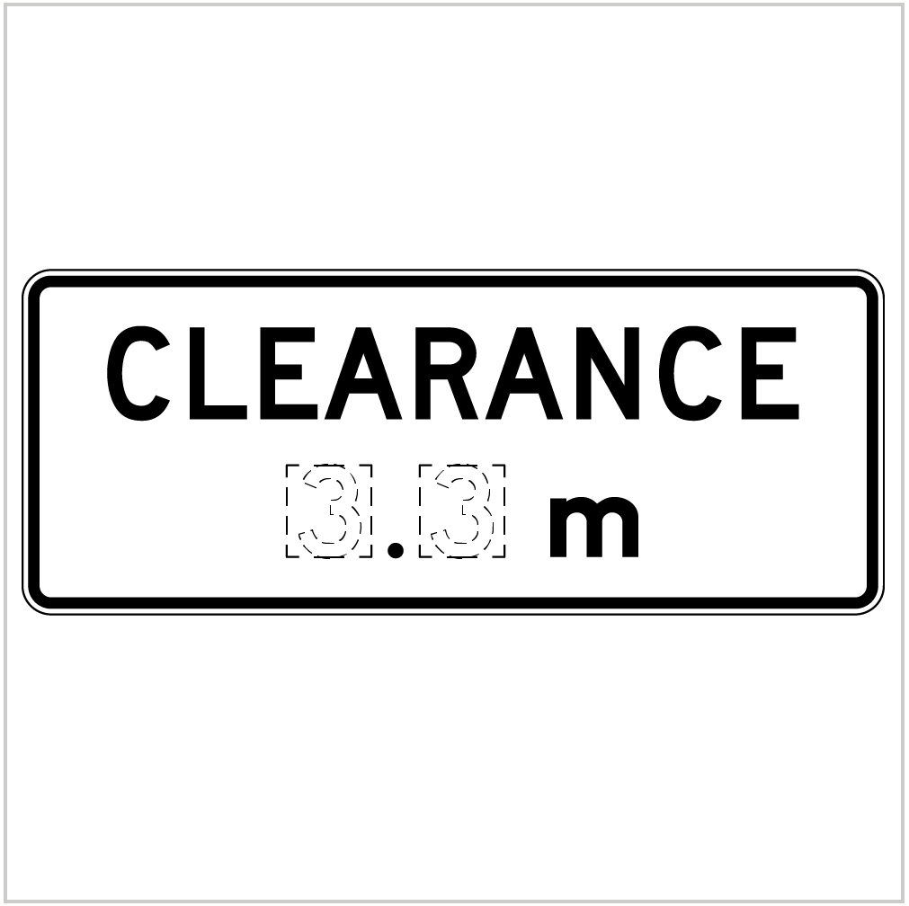 CLEARANCE ___ METRES