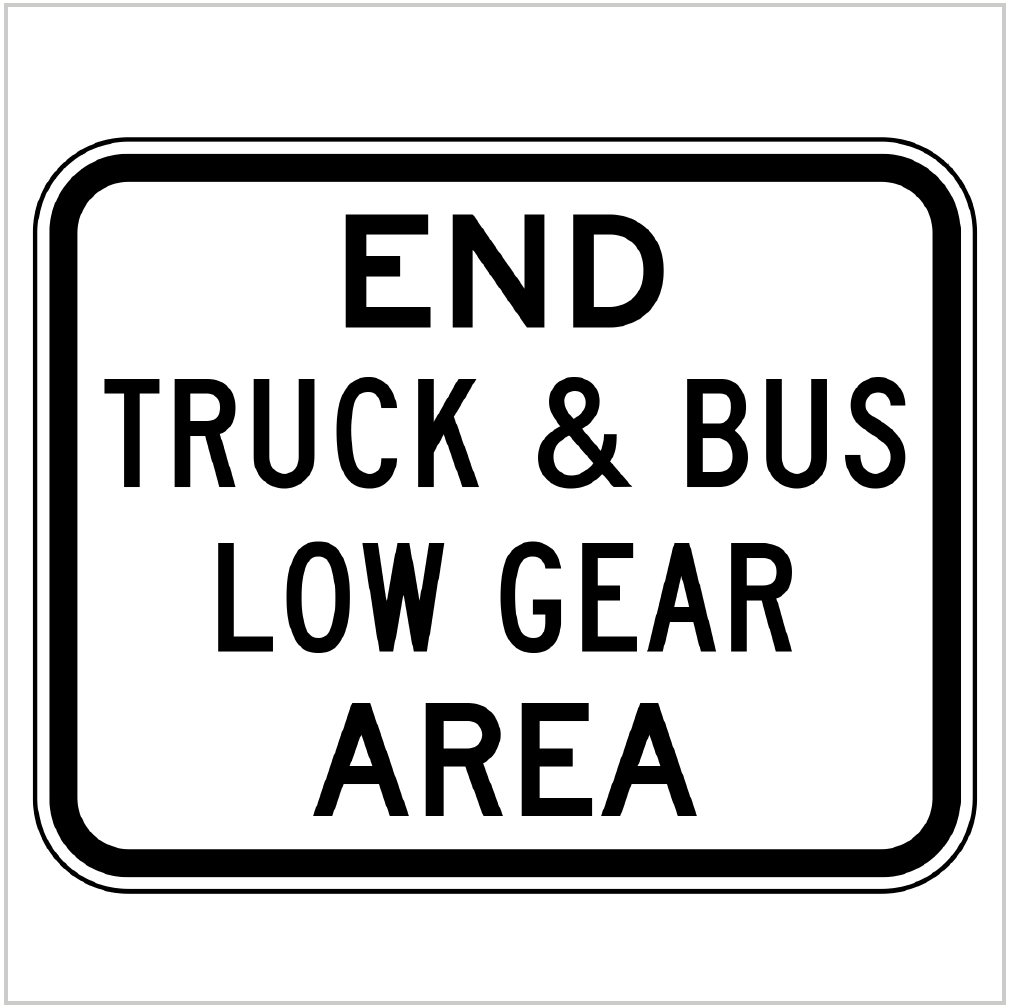 END TRUCK & BUS LOW GEAR AREA