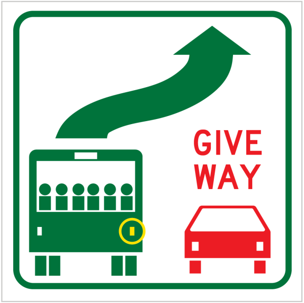 GIVE WAY TO BUSES
