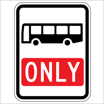 BUSES ONLY LANE