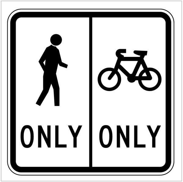 CYCLISTS AND PEDESTRIANS ONLY