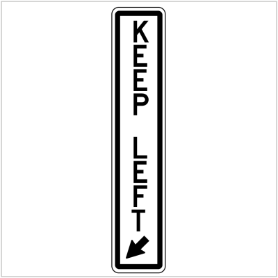 KEEP LEFT