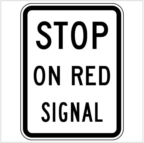 STOP ON RED SIGNAL