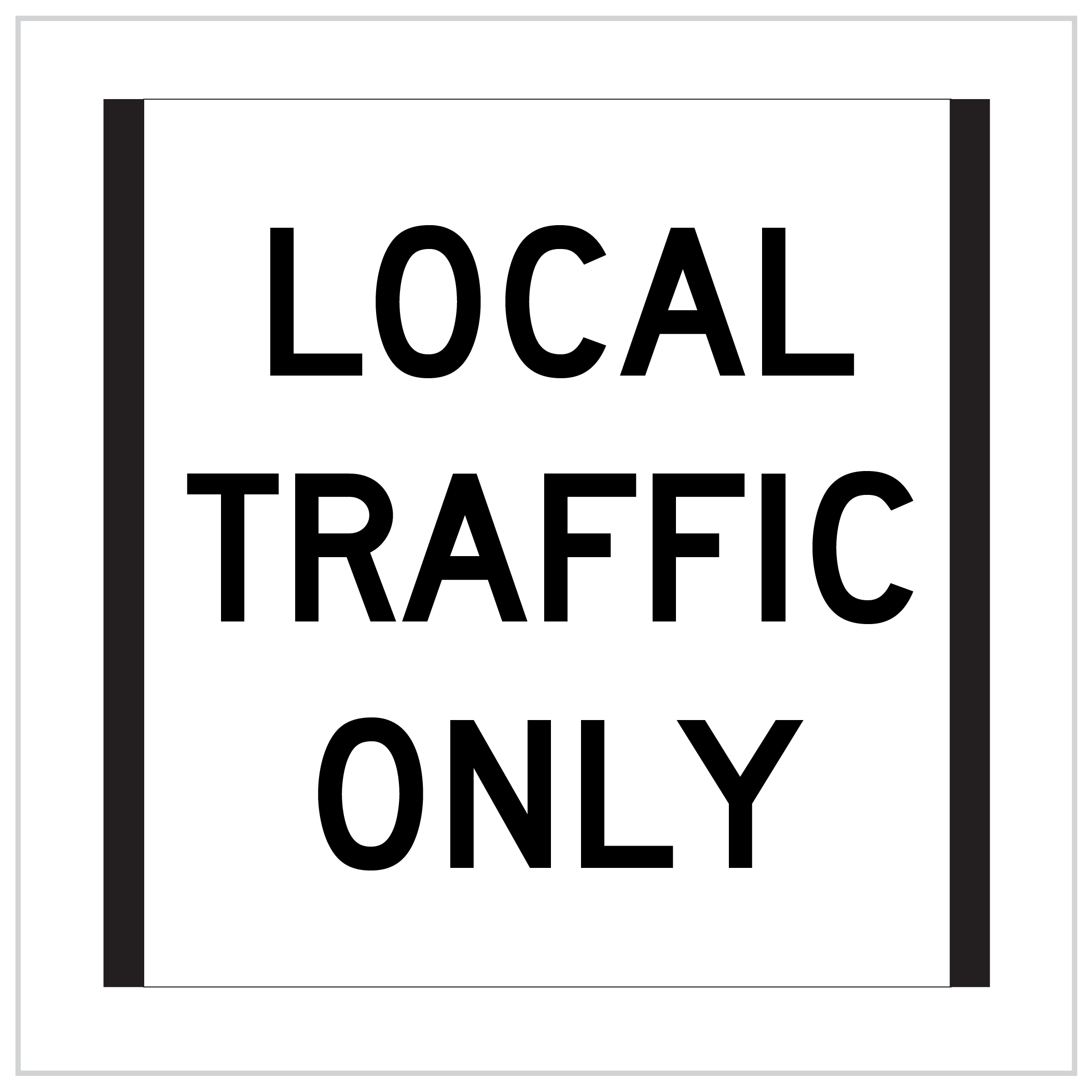 CORFLUTE – LOCAL TRAFFIC ONLY – White - CT284-LTOHW