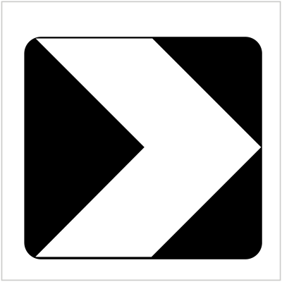 D4-1-2 UNI-DIRECTIONAL HAZARD MARKER