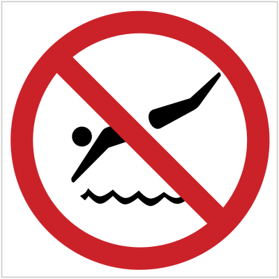 P10 – DIVING PROHIBITED