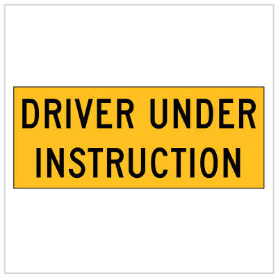 DRIVER UNDER INSTRUCTION