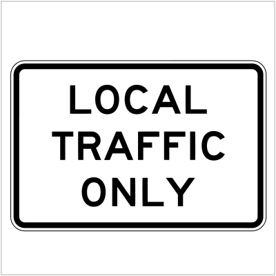 G9-40-1A LOCAL TRAFFIC ONLY