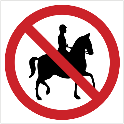 P6 – HORSES PROHIBITED