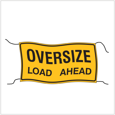 OSLABR BANNER - OVERSIZE LOAD AHEAD