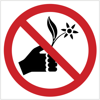 P12 – PICKING OF PLANTS PROHIBITED