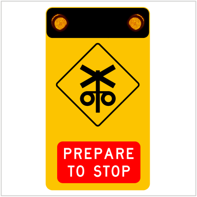 Advanced Warning Signs Rail Crossing