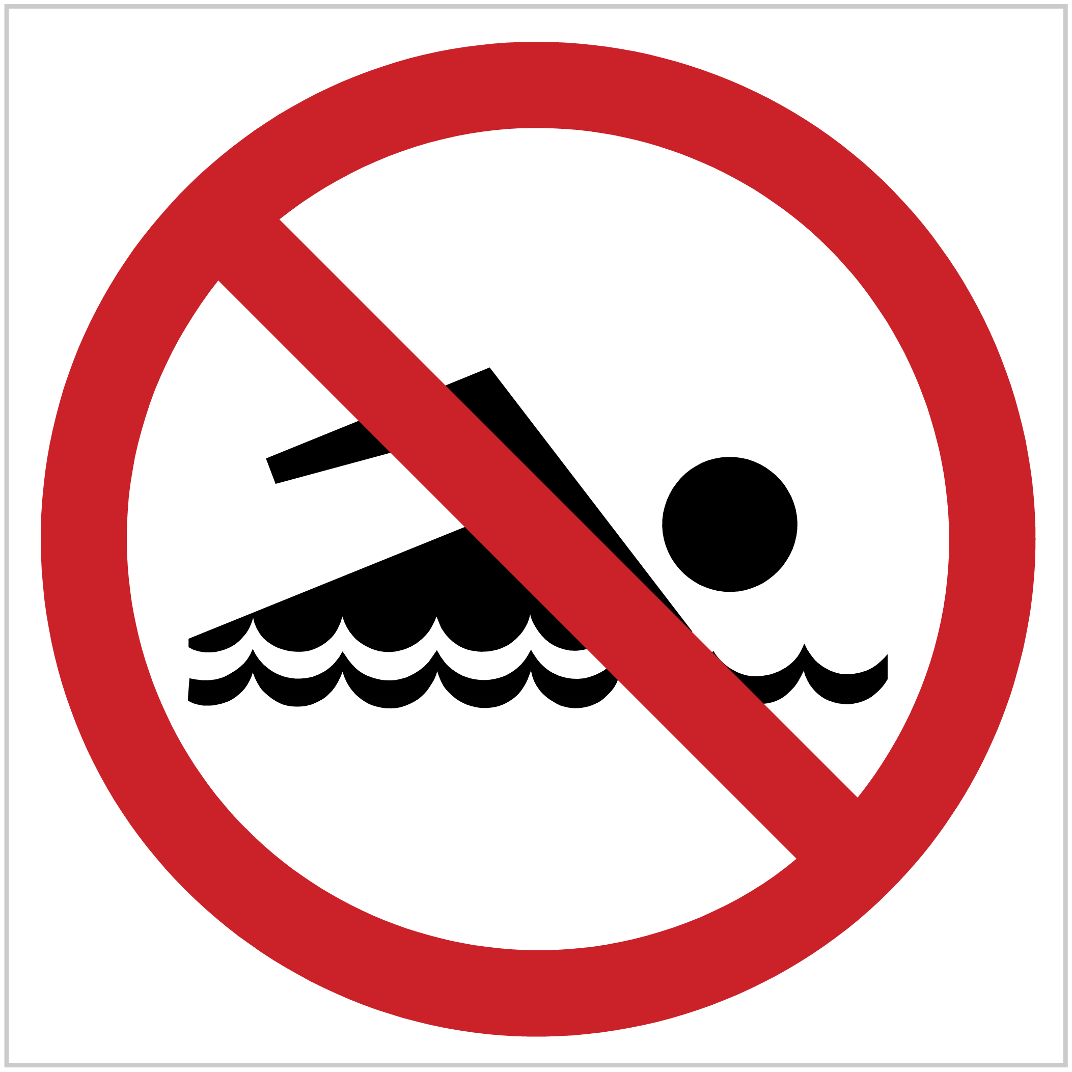 P9 – SWIMMING PROHIBITED