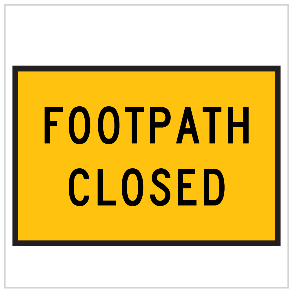 TA-4A - FOOTPATH CLOSED