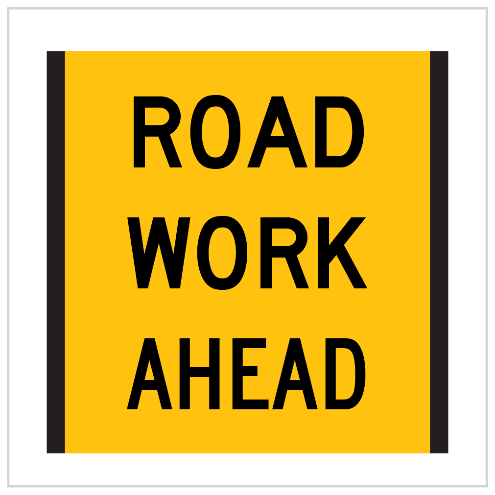 TC1169 – QLD ONLY – ROAD WORK AHEAD