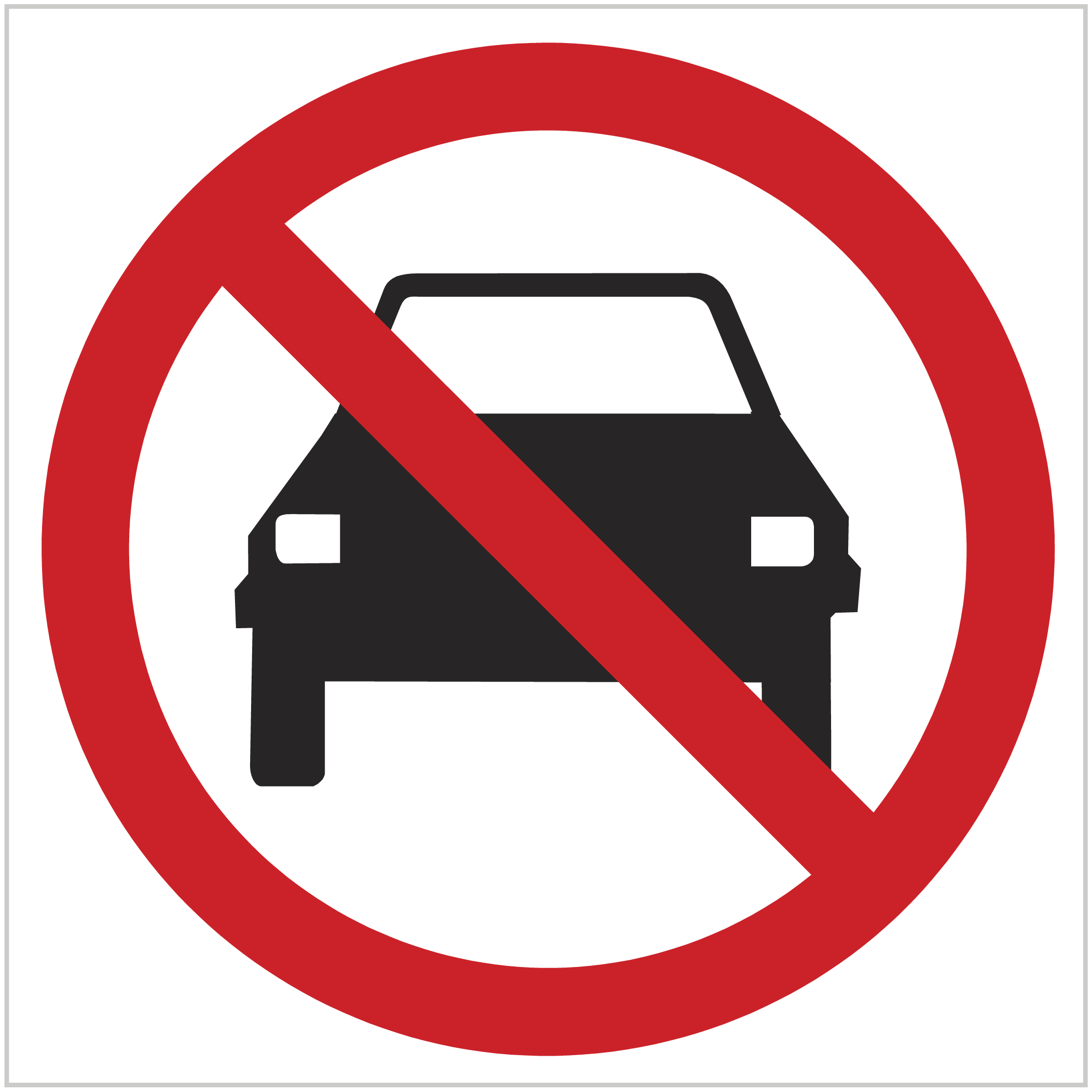 P3 VEHICLES PROHIBITED