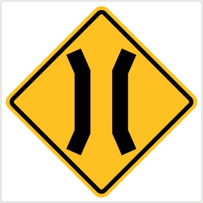 W4-1 – NARROW BRIDGE - WARNING SIGN