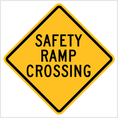 W5-31 – SAFETY RAMP CROSSING - WARNING SIGN