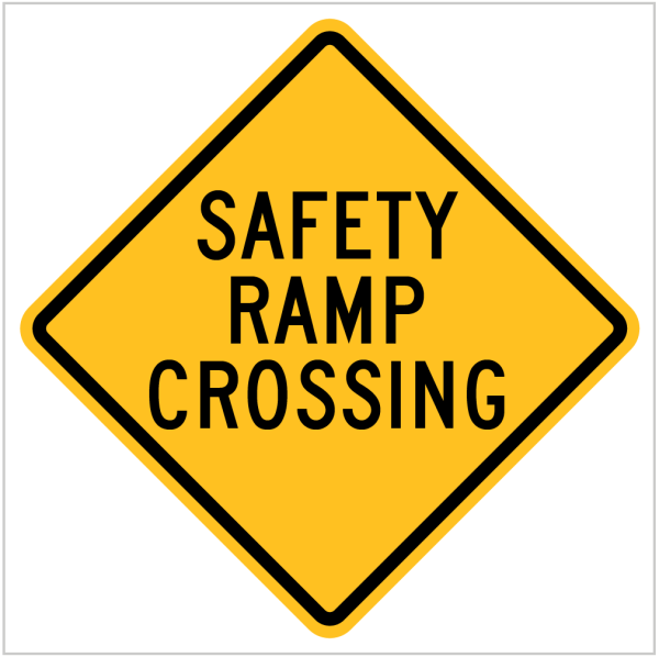 W5-31 – SAFETY RAMP CROSSING - WARNING SIGN