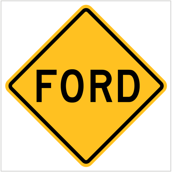 W5-6 - FORD -WARNING SIGN