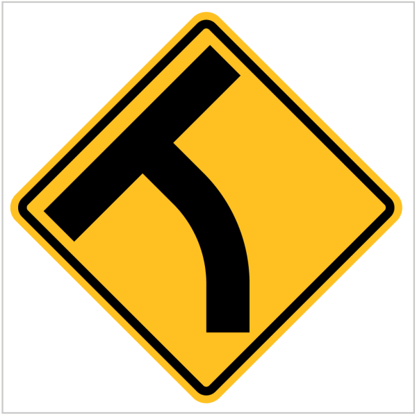 W2-14 – T-JUNCTION BEYOND - WARNING SIGN