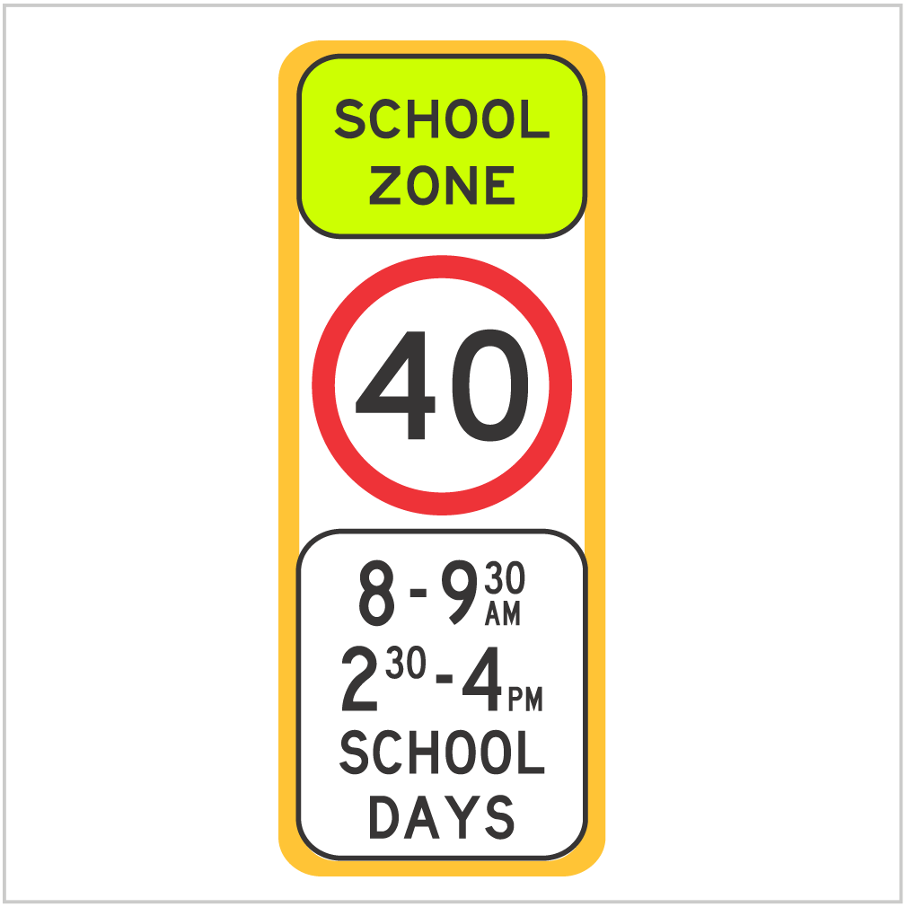 R4-Q01 - SCHOOL ZONE QLD ONLY