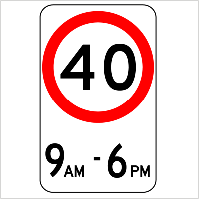 40 KPH 9AM - 6-PM