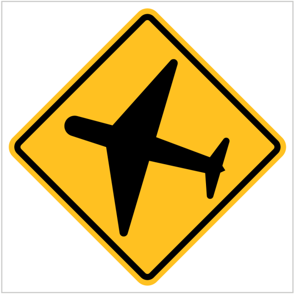 W5-30 – AIRCRAFT -WARNING SIGN