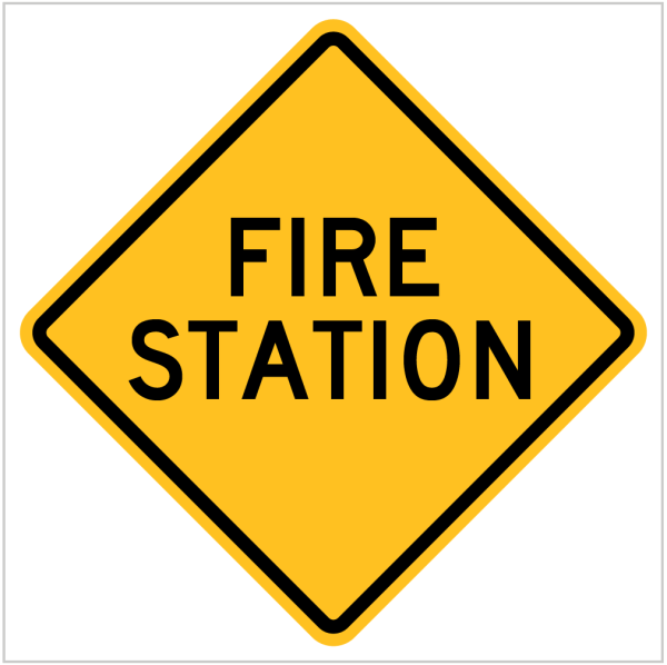 W5-36 – FIRE STATION -WARNING SIGN