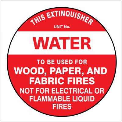 FIRE-280 - water - FIRE SAFETY SIGN