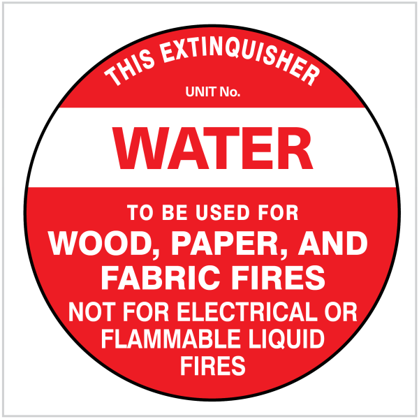 FIRE-280 - water - FIRE SAFETY SIGN