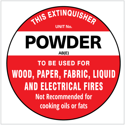 FIRE-281 POWDER - FIRE SAFETY SIGN