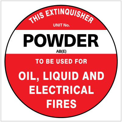 FIRE-285 POWDER - FIRE SAFETY SIGN