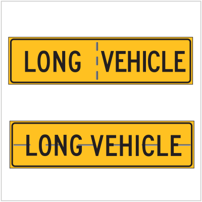 LONG VEHICLE REFLECTIVE HINGED