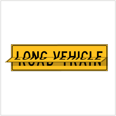 LONG VEHICLE & ROAD TRAIN (FLIP OVER) HORIZONTAL HINGED