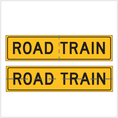 ROAD TRAIN REFLECTIVE HINGED