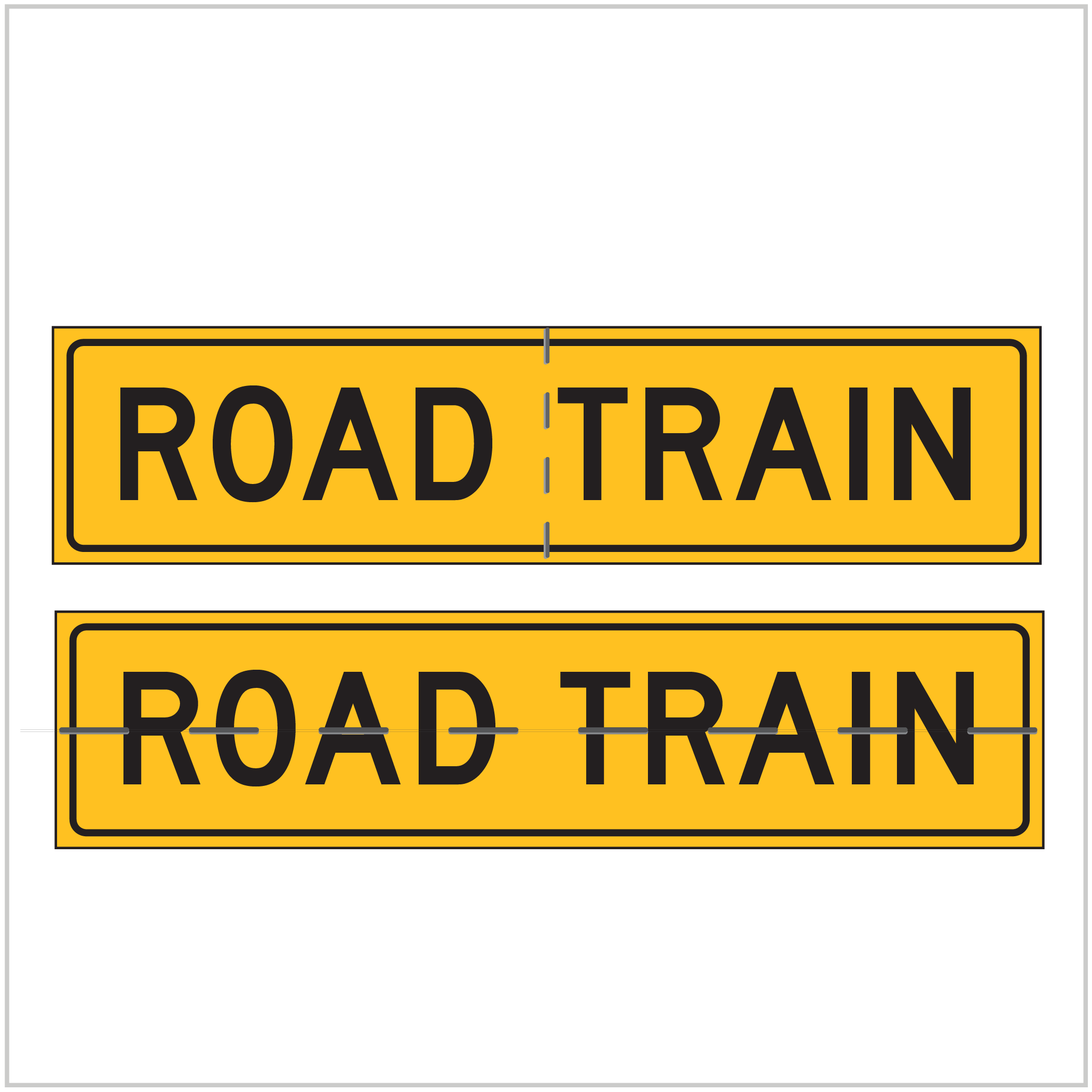 ROAD TRAIN REFLECTIVE HINGED