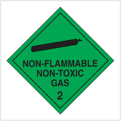 HAZ-2.2 WA ONLY NON-FLAMMABLE NON-TOXIC GAS - HAZARDOUS GOODS SIGNS