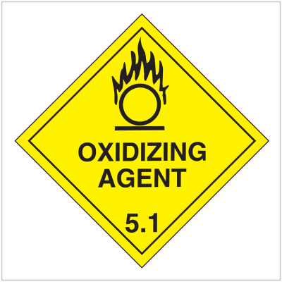 HAZ-5.1 WA ONLY OXIDISING AGENT 5.1 - HAZARDOUS GOODS SIGNS