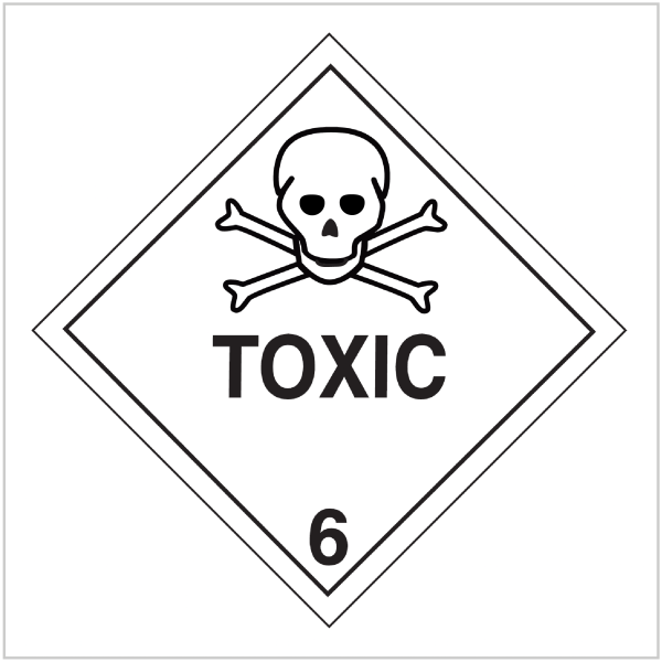 HAZ-6.2 WA ONLY TOXIC 6  - HAZARDOUS GOODS SIGNS