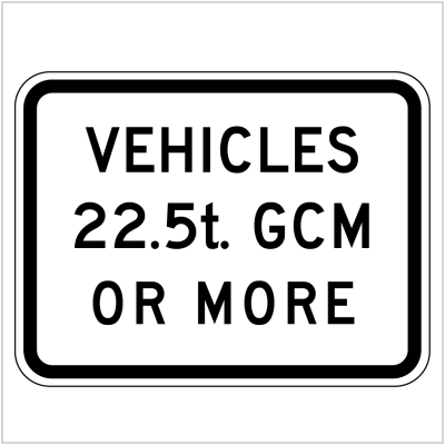 VEHICLES 22.5T GCM OR MORE