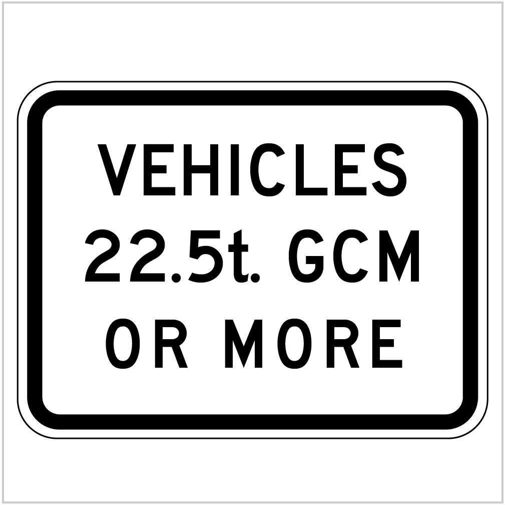 VEHICLES 22.5T GCM OR MORE