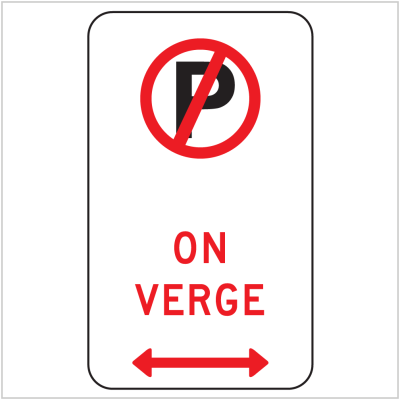 NO PARKING ON VERGE