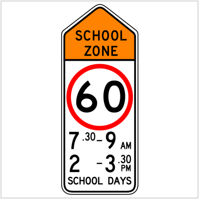 SCHOOL ZONE 60