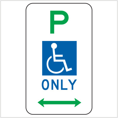 DISABLED PARKING ONLY