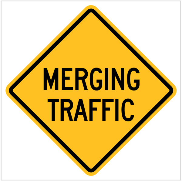 W5-24 - Merging Traffic - WA Only - Warning Signs